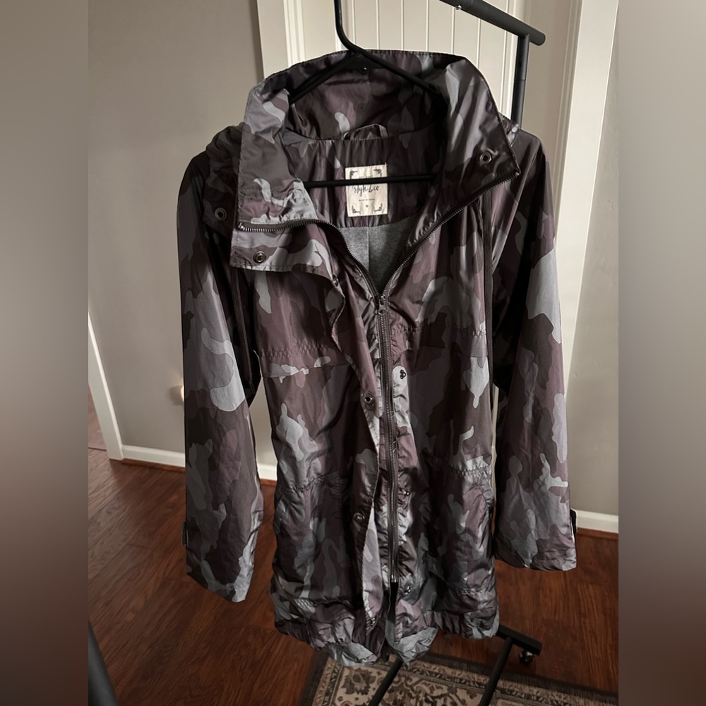 Style & Co. Oversized, lightweight windbreaker.